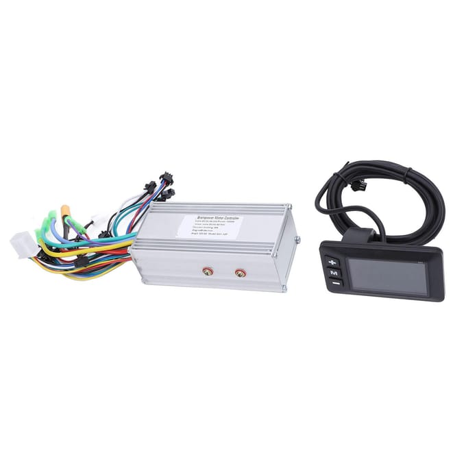 36V 48V 60V 1000W 38A 3 Modi Sinusgolf Controller met LCD Display Elektrische Fiets Borstelloze Motor gray