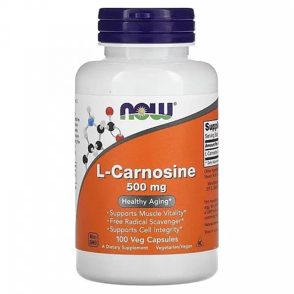 L Carnosine 500 mg (100 veggiecaps) - Now Foods
