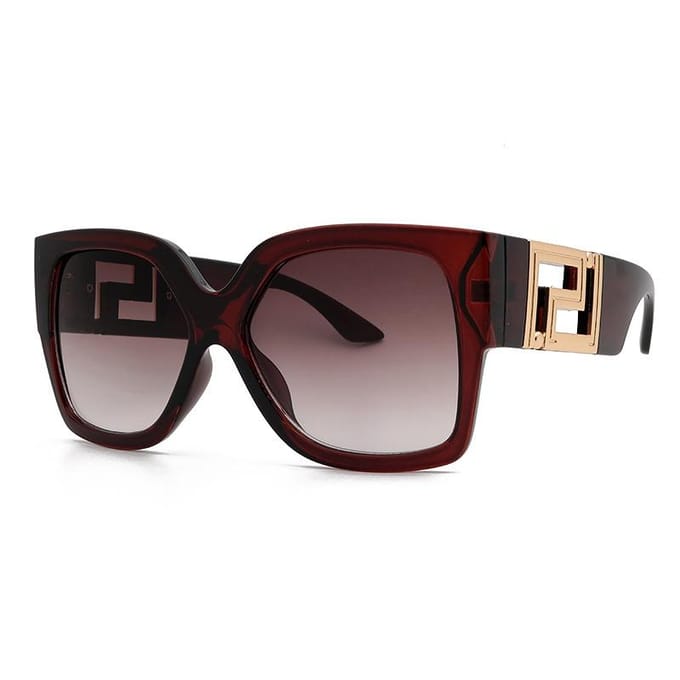 Mode grote frame vierkante zonnebril dames designer zonnebril