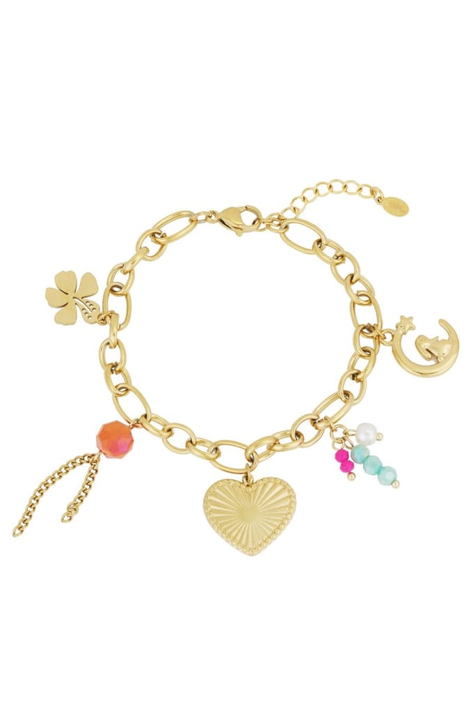 Bedelarmband Loop Dreams - Verkleurt niet - Cadeau - Goudlief