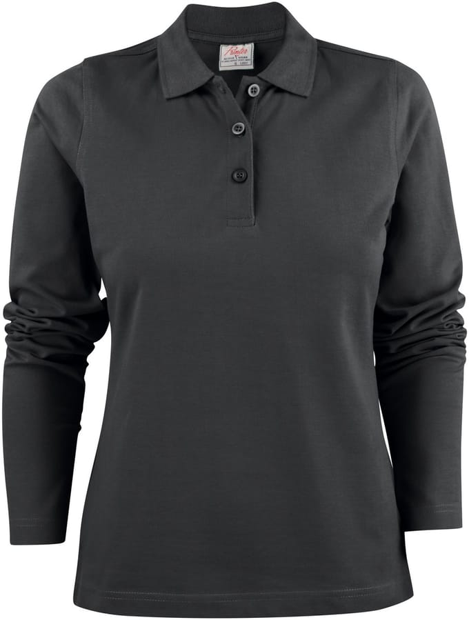Printer Surf Ladies Long Sleeve Black S