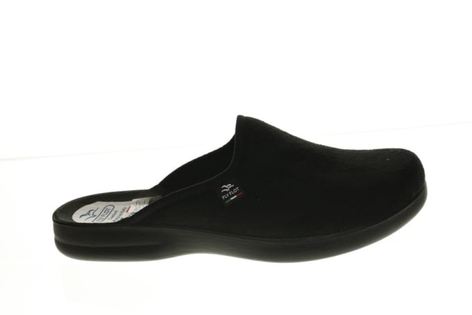 Zwarte Pantoffels Stof Heren Fly Flot maat 41