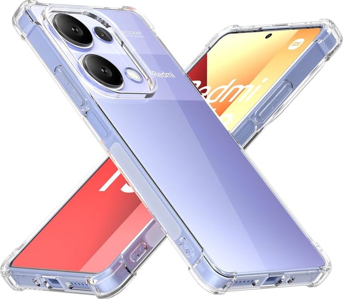 Hoesje voor Xiaomi Redmi Note 13 Pro 4G backcover Shockproof siliconen Transparant