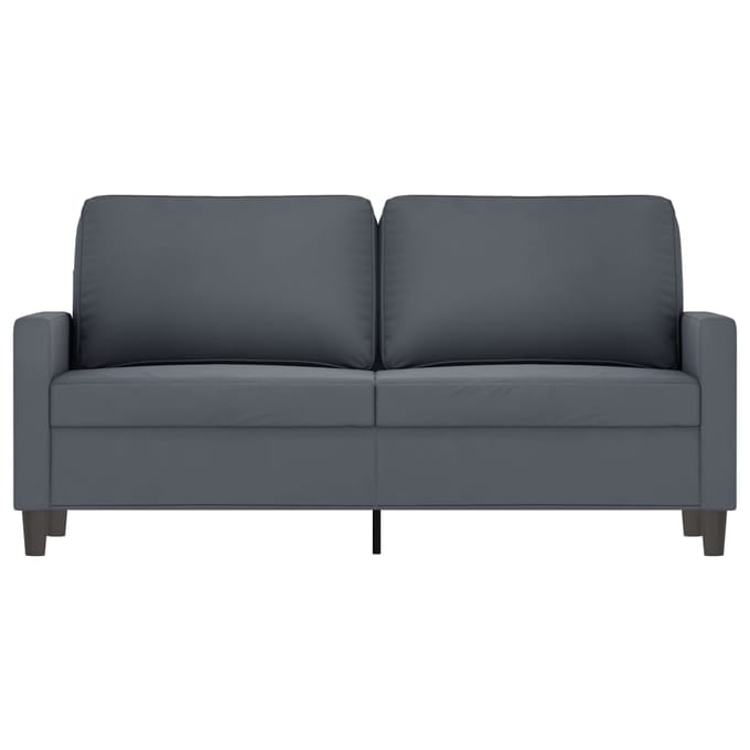 vidaXL - Tweezitsbank - 140 - cm - fluweel - donkergrijs