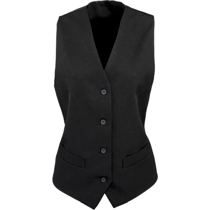 Premier Dames/dames Gevoerde Polyester Taillejas / Bar Slijtage / Catering (Zwart)