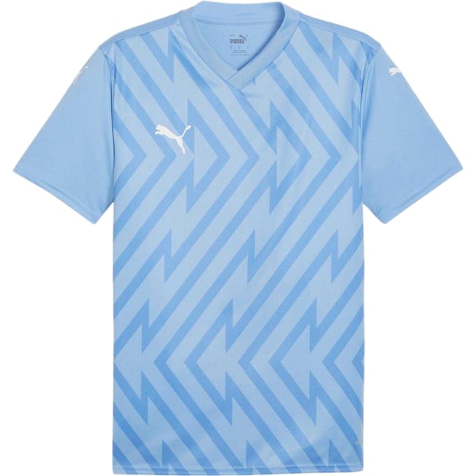 Puma Heren Teamglory Chevron T-Shirt (Lichtblauw)