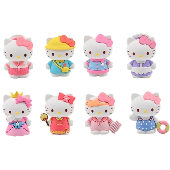 Beeldje YuMe Toys Hello Kitty (x8)