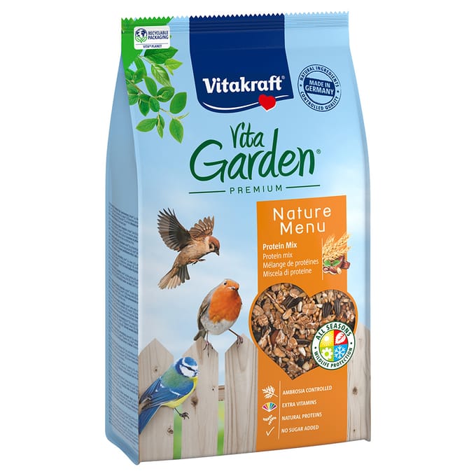 Spaarpakket: 5x1kg Vitakraft VitaGarden Protein Mix vogelvoer