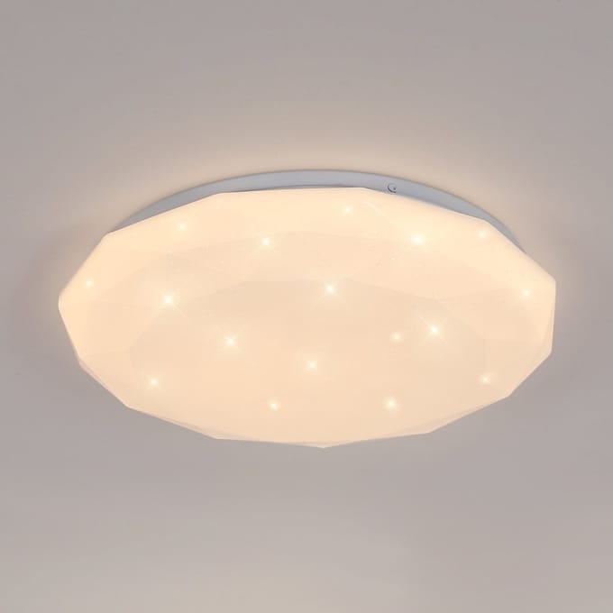 Haobosic Diamond Sterrenhemel - Plafondlamp - 33cm - Warm Wit 3000K - 24W