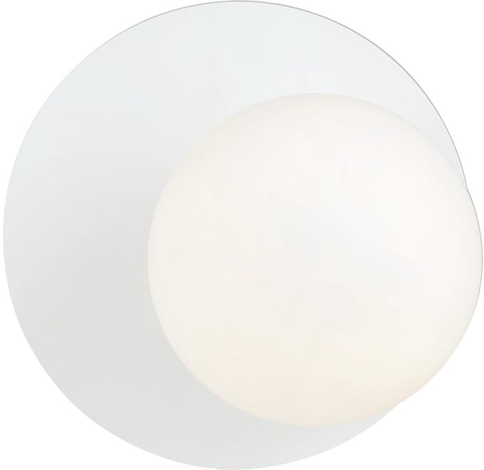 Emibig Wandlamp Oslo Staal Wit | Geschikt voor 1x E14 - Max 10W.
