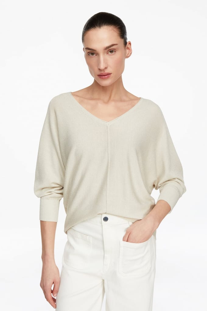 Comma  Pullover Offwhite Größe: L | Pullover Outlet | Damen | Weiß