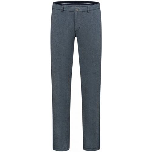 Com4 Broek Modern Chino Collection Micro Structure Fine Texture Navy / male
