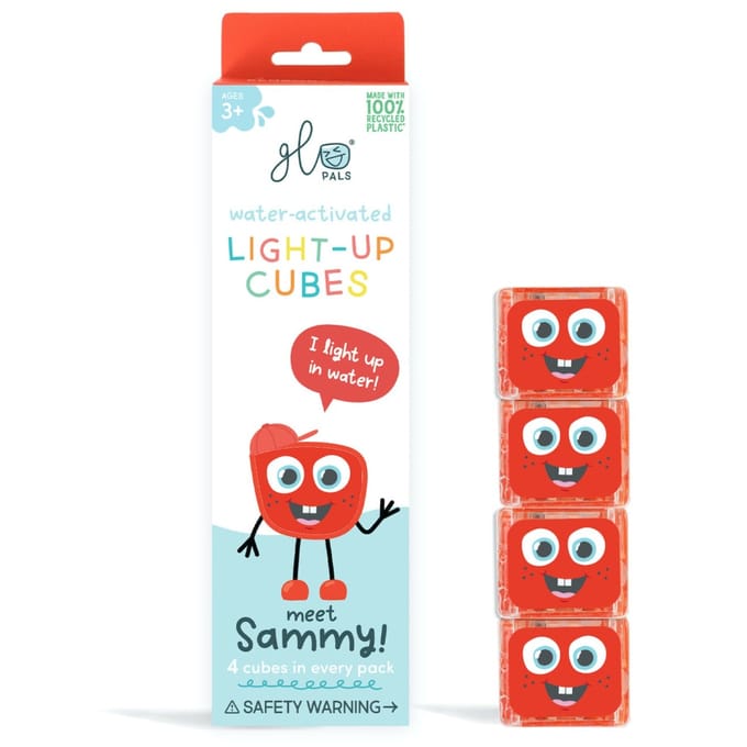 Glopals Light-Up Sammy 4 stuks Badspeelgoed GP-FIN-4PK-SAMMY