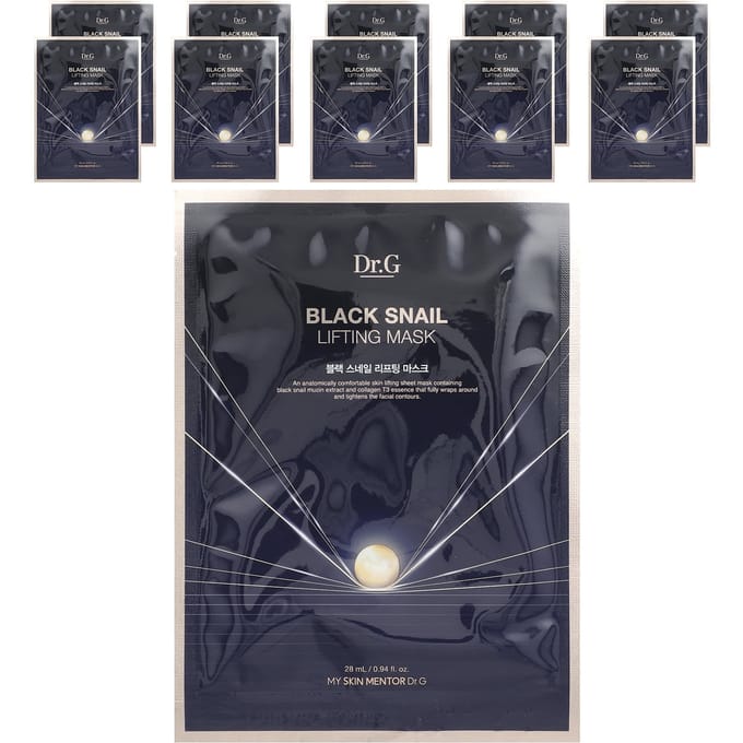 Dr.G - Black Snail Lifting Mask Set 28ml x 10 sheets