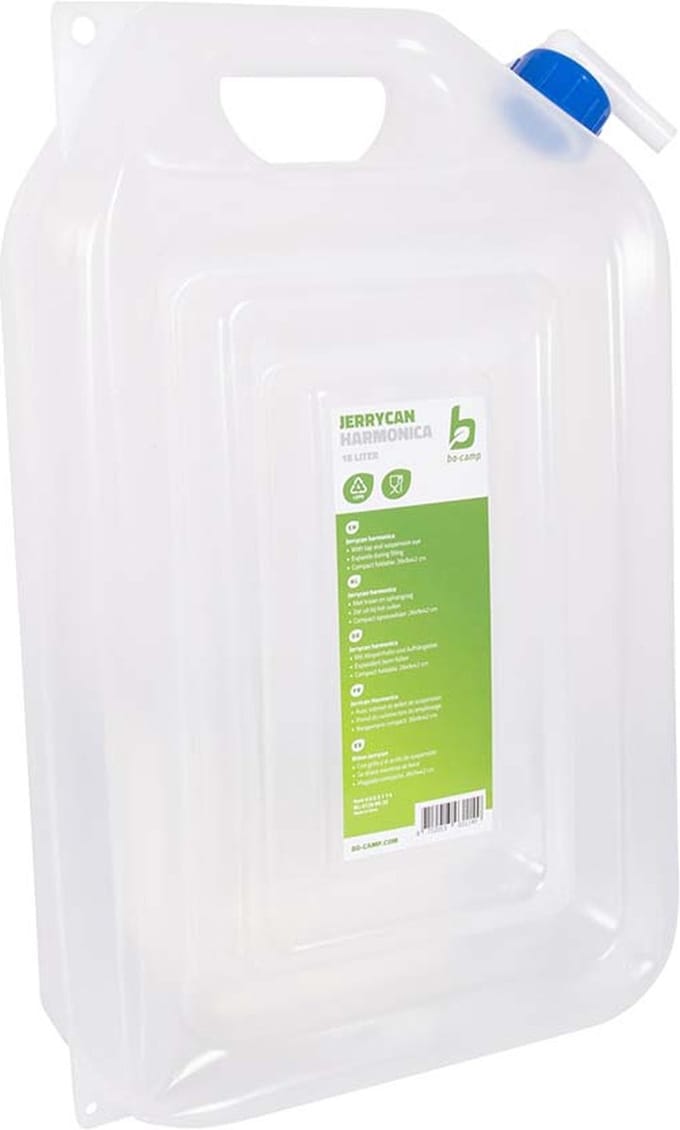 Bo-Camp - Jerrycan - Harmonica met kraan - 16 Liter - Transparant