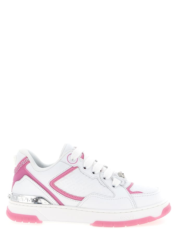 Versace Mehrkleurige Kalfsleer Sport Sneakers