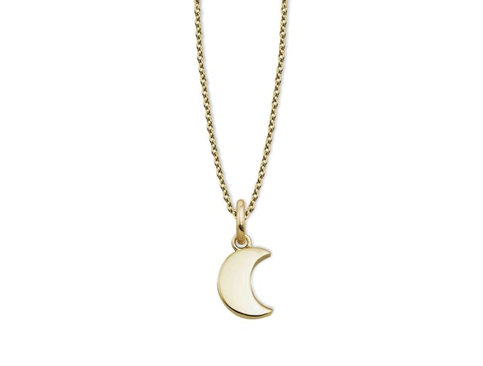 Ketting Maantje Zilver Gold-Plated XN010G 42-45cm
