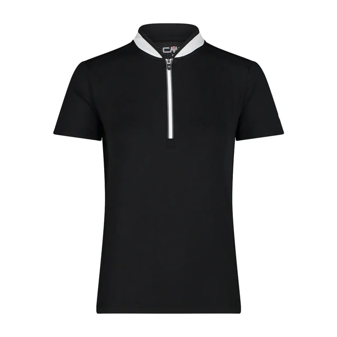 Cmp Fietsshirt Half-zip Dames Polyester Zwart/wit Maat Xl