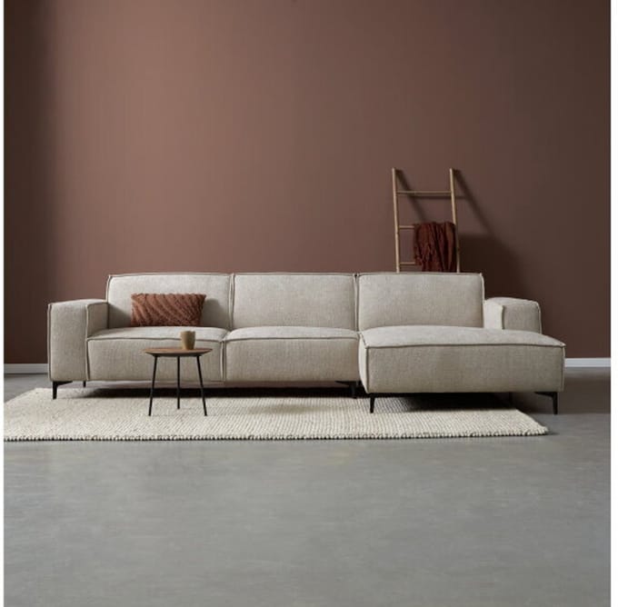 PEPP interiors Hoekbank RIVER met chaise longue rechts - Majestic 603