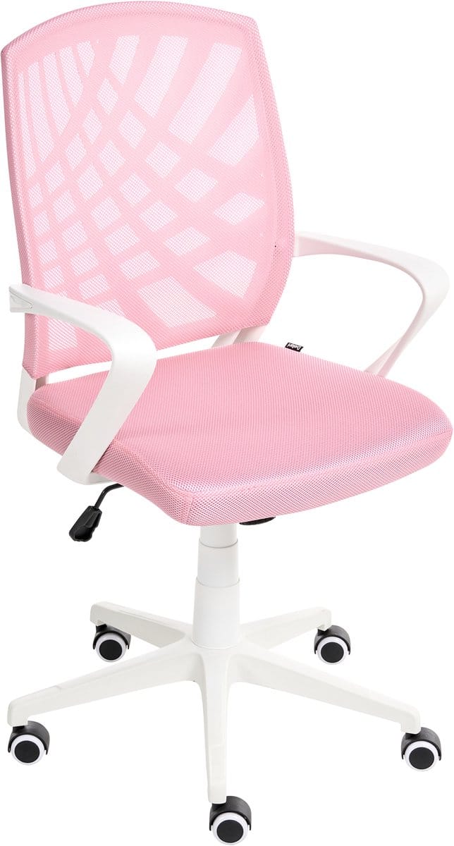 BONNY - Bureaustoel - Roze - Polyester