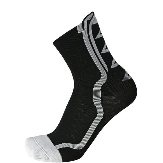 Lightweight extra dry bike sock 15 cm wit zwart XXL