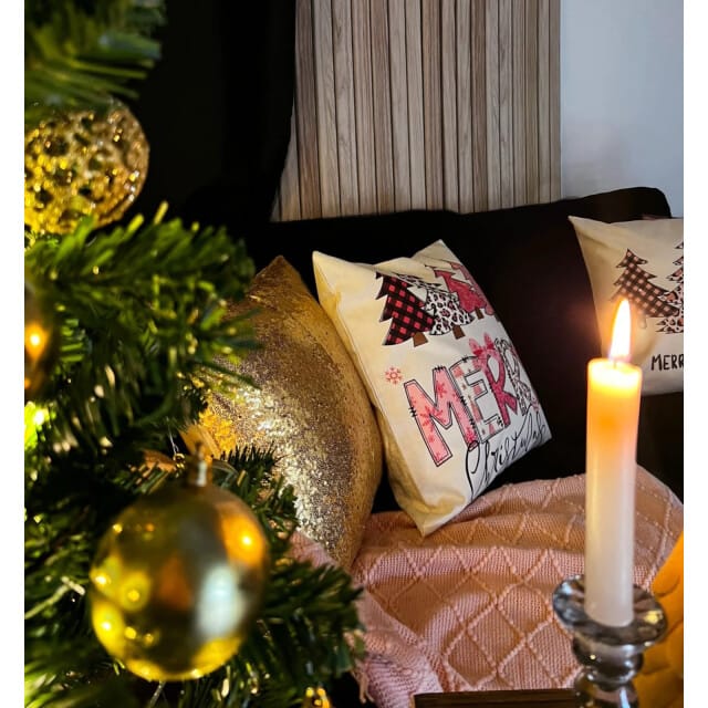 Gek op kussens! Sierkussen shiny glitter gold | 45 x 45 cm | polyester