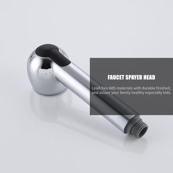 Tête de pulvérisation de robinet, évier 2 fonctions, tête de pulvérisation G1/2, buse de pulvérisation extractible pour tête de pulvérisation de remplacement Polished Type 2 black