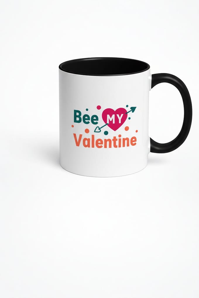 Valentijnsdag Mok 'Bee MY Valentine' | Romantisch Hart Cadeau