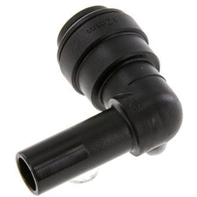 12mm x 12mm 90 graden L-verbinding POM Insteekfitting Plug NBR [2 Stuks]