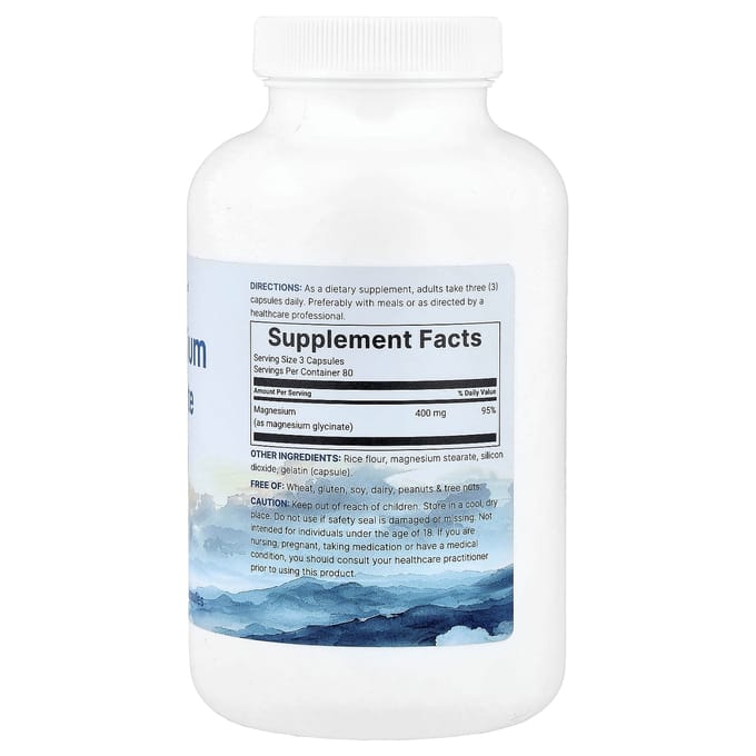Magnesiumglycinaat, 240 capsules (133 mg per capsule)