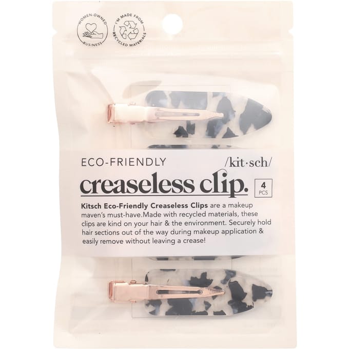 Kitsch, milieuvriendelijke kreukvrije clips, 4 stuks white