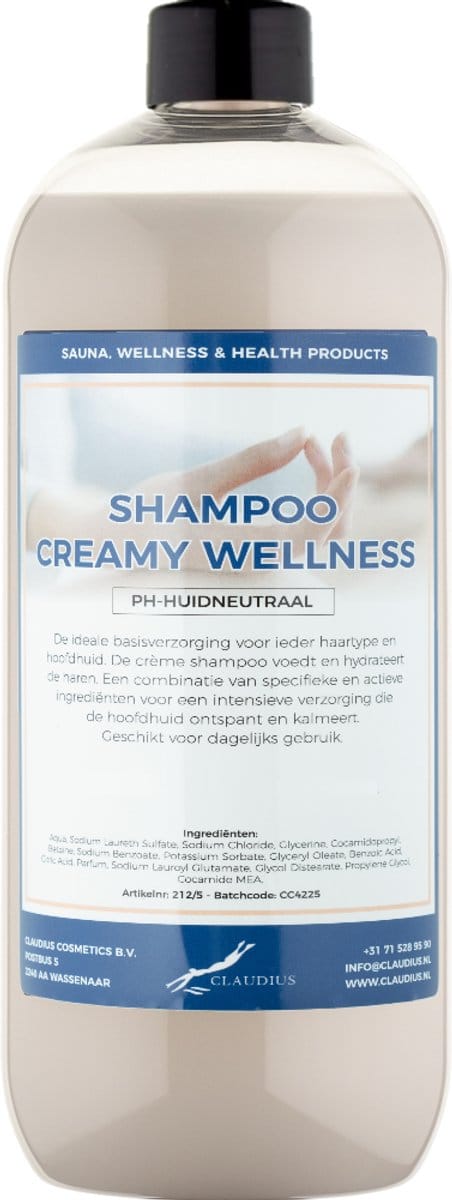 Shampoo Creamy Wellness - 1 liter (transparant) - Haarverzorging