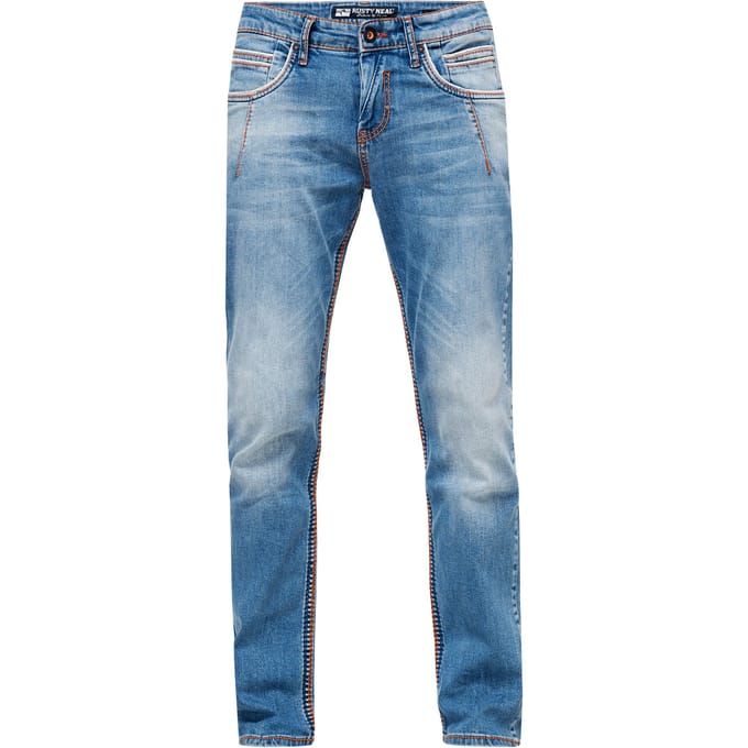 Jeansbroek "NEW YORK" vintage blauw gebruikt