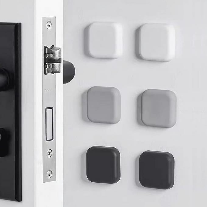 Siliconen Deurstoppers voor Wandbescherming - 6 Stuks - Zelfklevende Geluiddemper