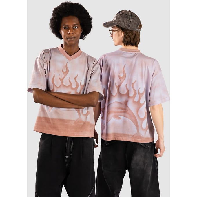 Jungles Jungles Flaming Dolphin Jersey T-Shirt roze