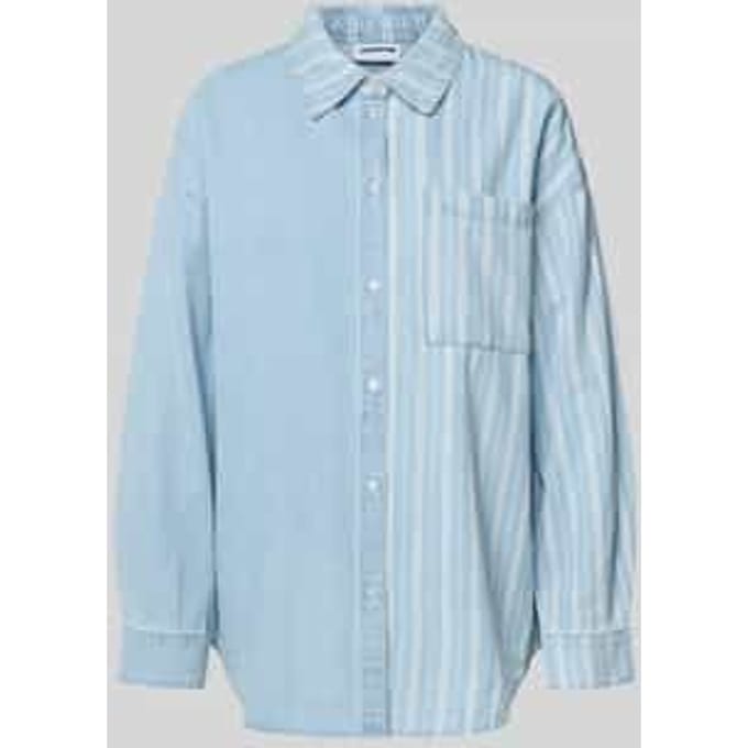 Noisy may Blouse Nmkatri Ls Oversized Shirt Bs006lb 27036825 Medium Blue Denim Dames Maat - M
