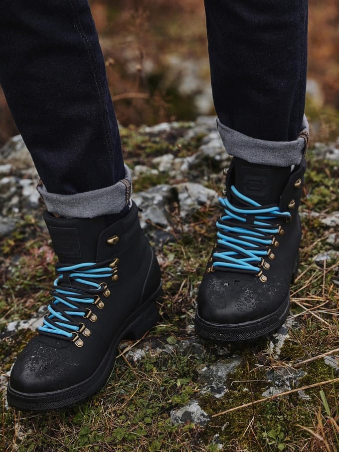 OMBRE Schoenen - Veters - Effen Zwart 41