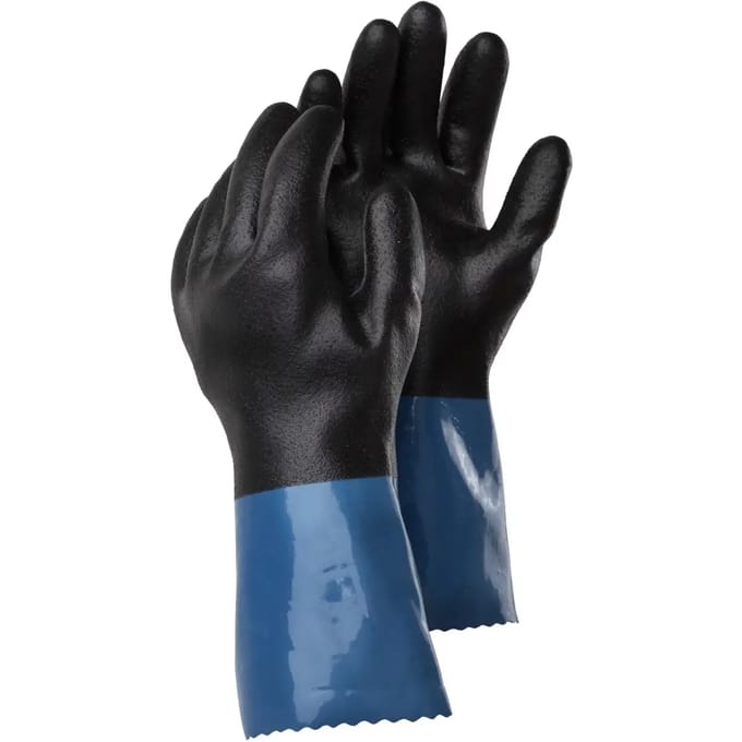 Dubbelgecoat PVC chemisch bescherming handschoenen TEGERA