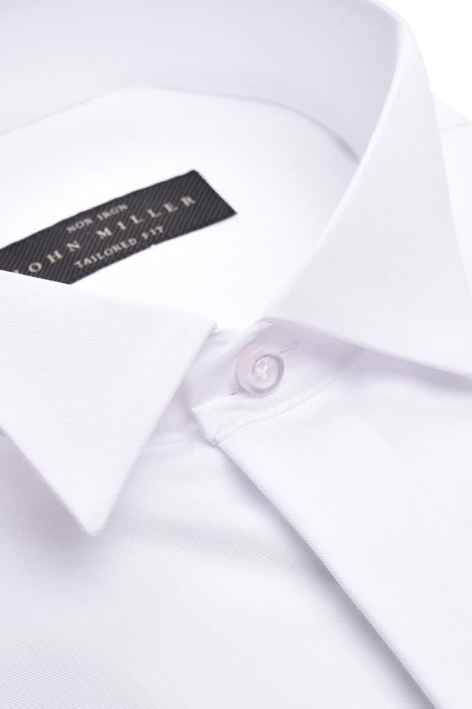 John Miller Overhemd Tailored Smoking Non Iron Wit / male
