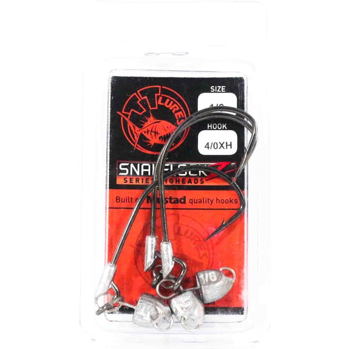 Tackle Tactics TT SnakelockZ jigkop 1/6 oz 4/0 XH 3/pak (6528)