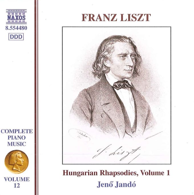 Jeno Jandó - Liszt: Hungarian Rhapsodies, Volume 1 (CD)