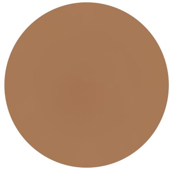 ZICZAC - Placemat TOGO - SET/6 - Rond - Dubbelzijdig - Kunstleer - Dia 38 cm, indiantan