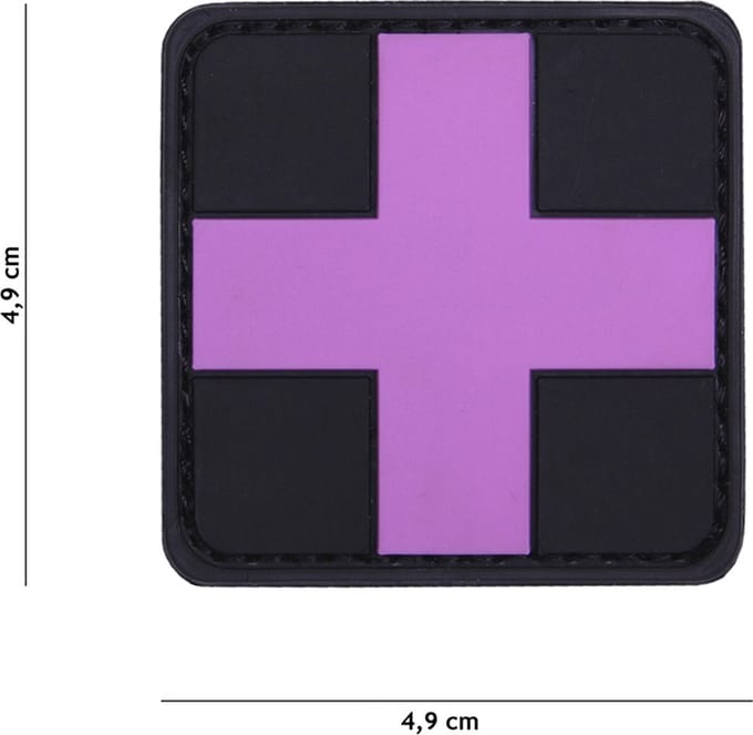 101 Inc Embleem 3D Pvc Cross Roze 19047
