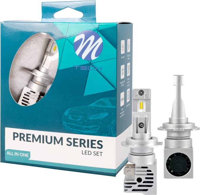 H7 LED Koplampen 6500K Wit 2-PACK | Ultra Compact All-in-One