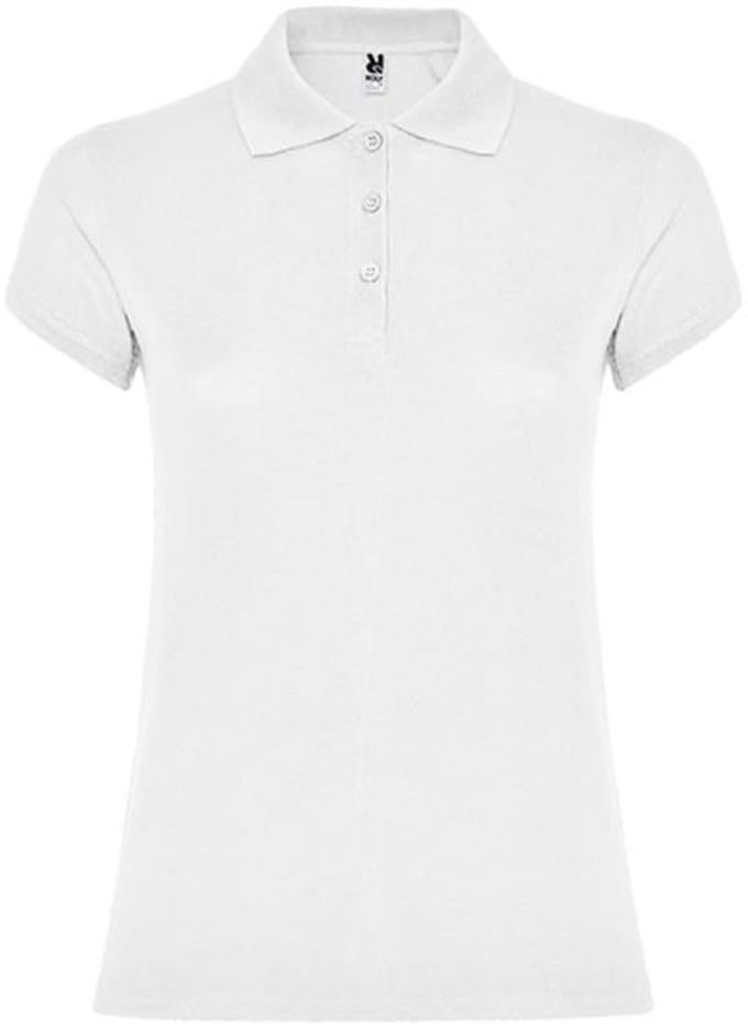 Roly - Star Dames Polo - White 01 maat S