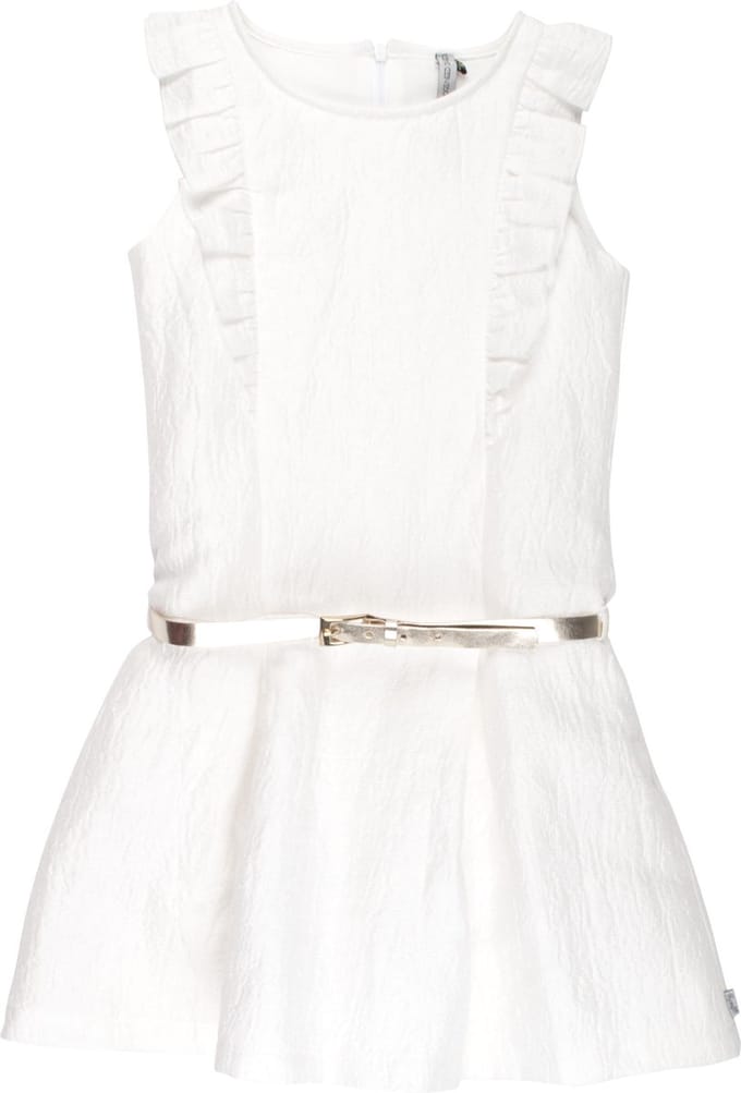 Rumbl Royal - Jurk - Offwhite/goud - Maat 128