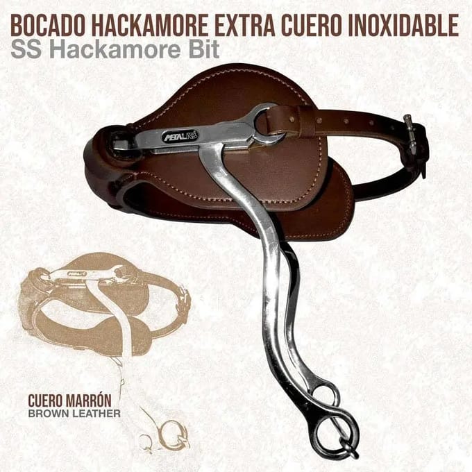 Leren hackamore voor paard Zaldi 2510021