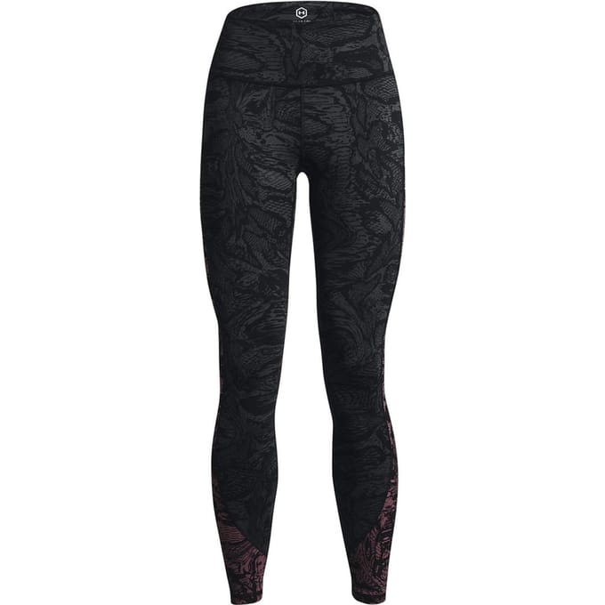 Under Armour Rush Bedrukte Legging Dames Zwart