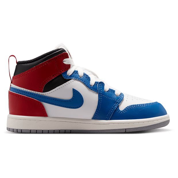Jordan Aj1 Mid Peuterschoenen - Blauw - Maat 33.5 - Mesh/Synthetisch