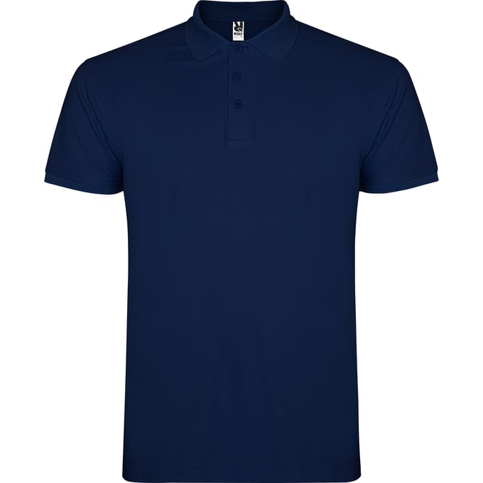 Roly Heren Ster Poloshirt (Marineblauw)